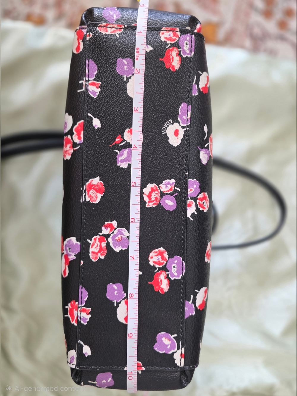 COACH MINI CHRISTIE CARRY ALL IN SMALL WILDFLOWER PRINT COATED CANVAS - Picture 6 of 8